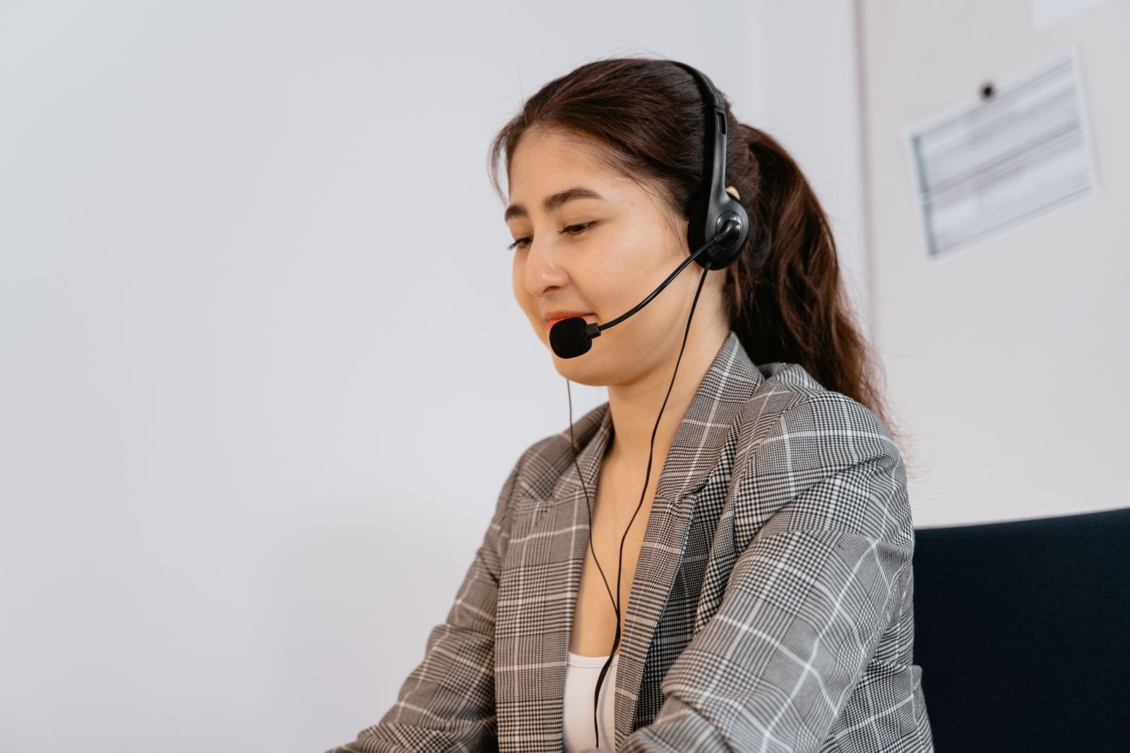 A Creston & Co. specialist on a call